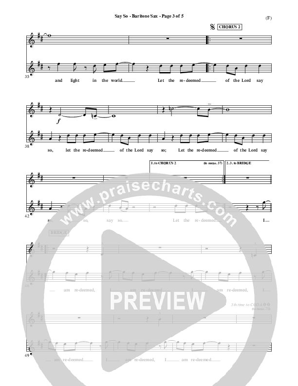 Say So Bari Sax (Israel Houghton)