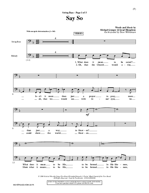 Say So Double Bass (Israel Houghton)