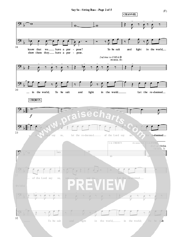 Say So Double Bass (Israel Houghton)