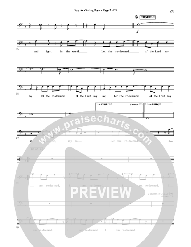 Say So Double Bass (Israel Houghton)