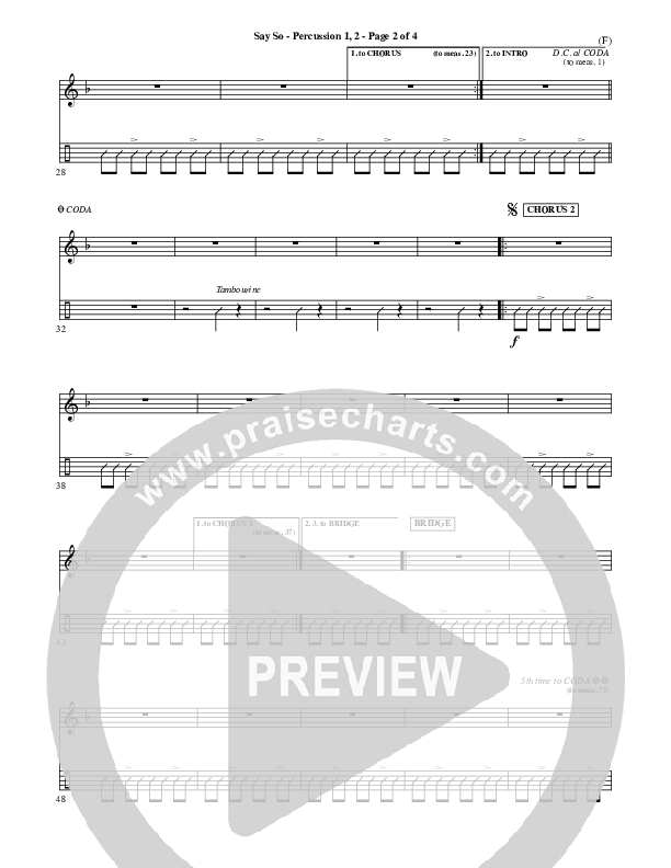 Say So Percussion 1/2 (Israel Houghton)