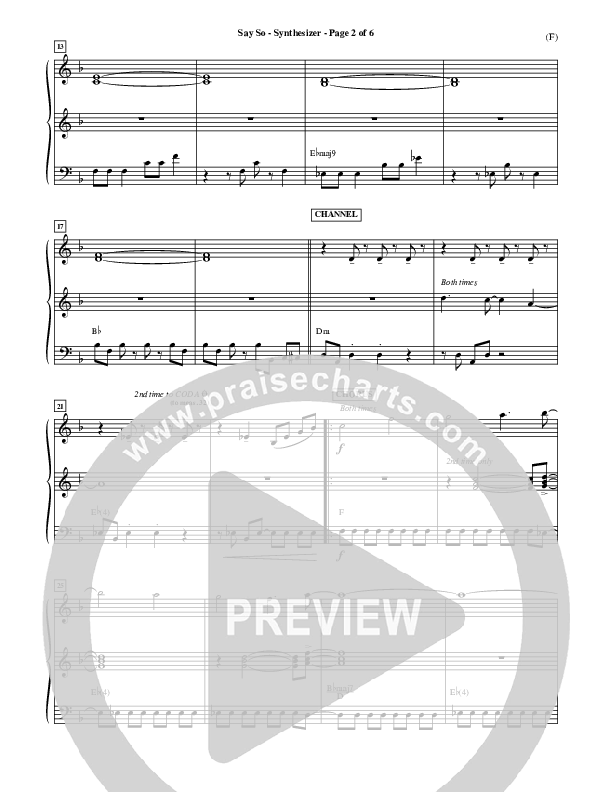 Say So Synth (Israel Houghton)