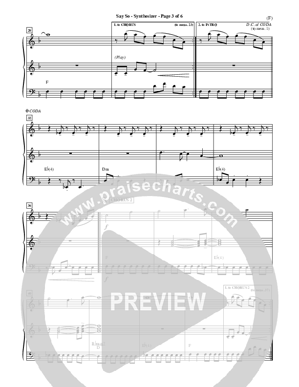 Say So Synth (Israel Houghton)