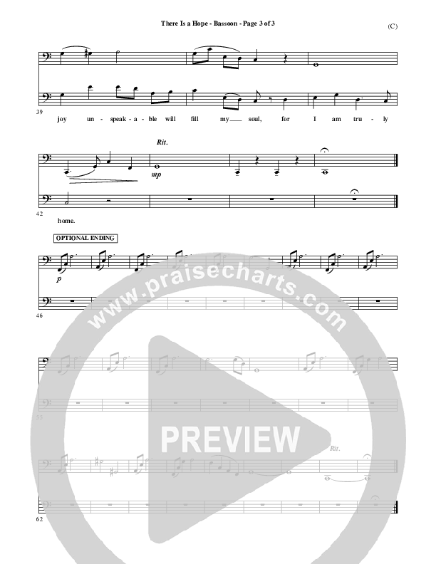 There Is A Hope Bassoon (Stuart Townend)