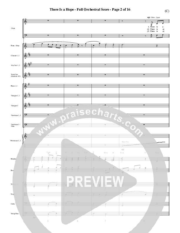 There Is A Hope Conductor's Score (Stuart Townend)