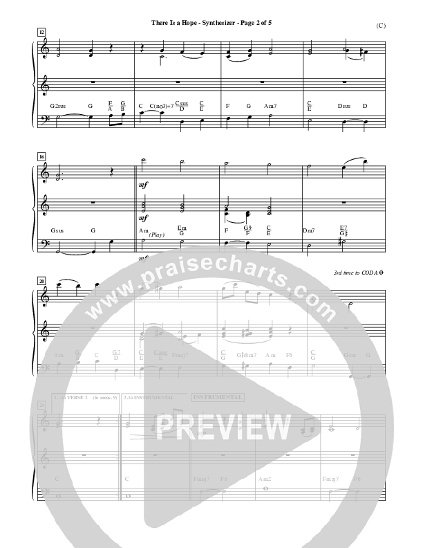 There Is A Hope Synth (Stuart Townend)