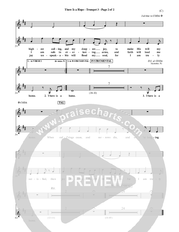 There Is A Hope Trumpet 3 (Stuart Townend)