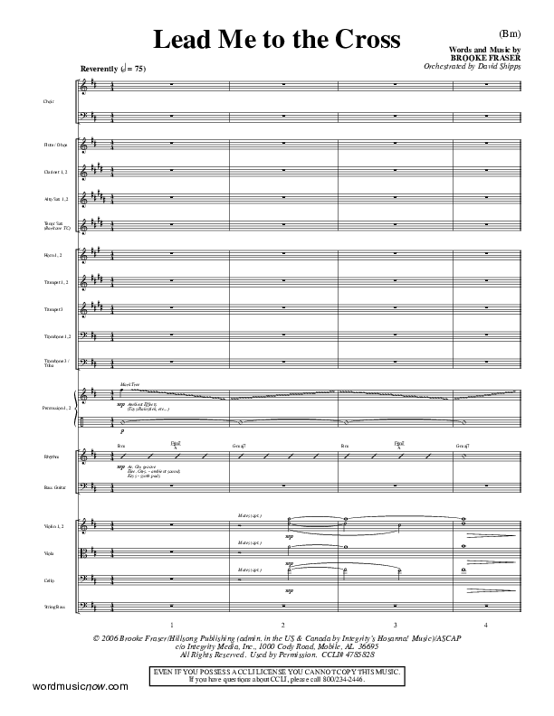 Lead Me To The Cross Orchestration (Brooke Fraser)