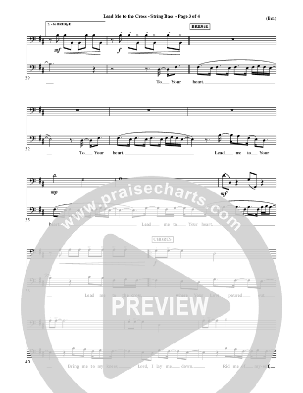 Lead Me To The Cross Double Bass (Brooke Fraser)