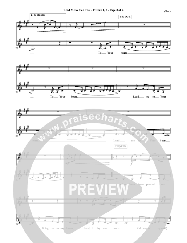 Lead Me To The Cross French Horn (Brooke Fraser)