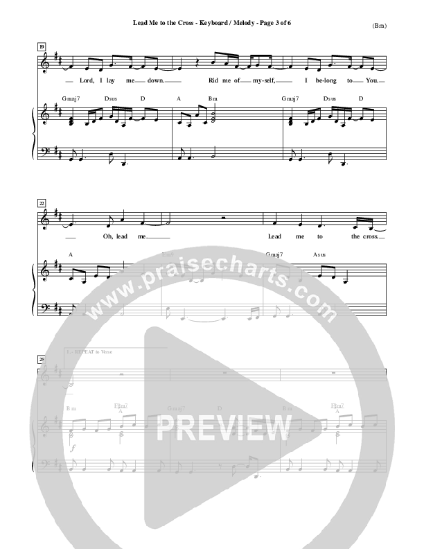 Lead Me To The Cross Piano/Vocal (Brooke Fraser)