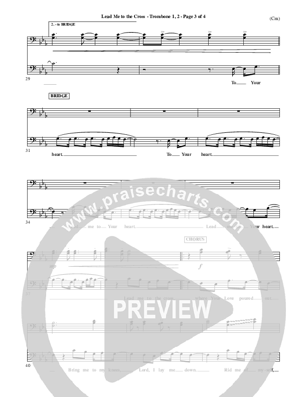 Lead Me To The Cross Trombone 1/2 (Brooke Fraser)