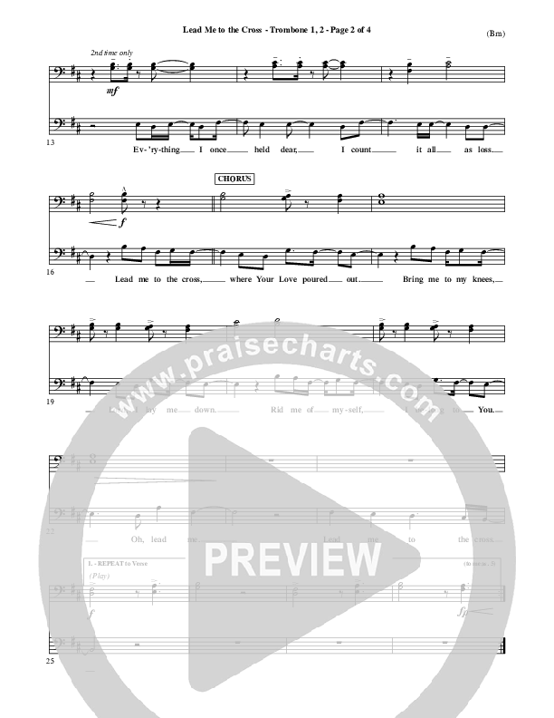 Lead Me To The Cross Trombone 1 (Brooke Fraser)