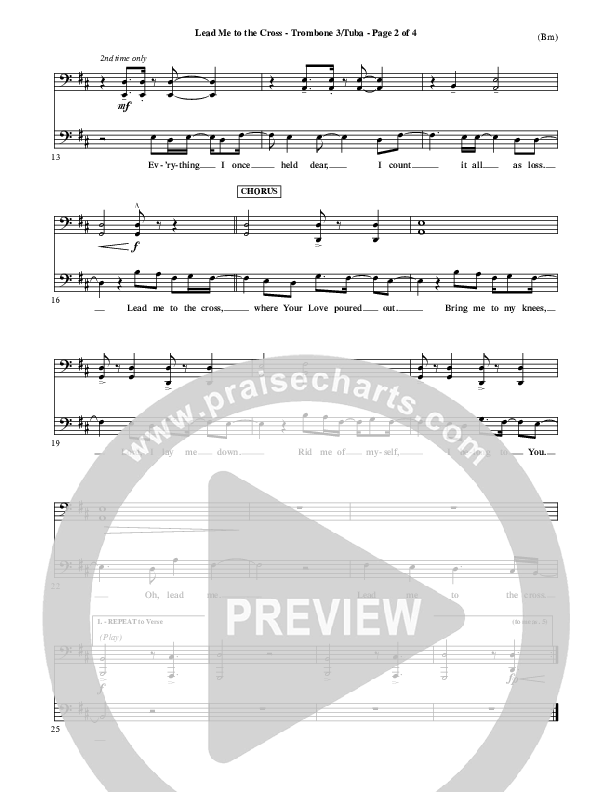 Lead Me To The Cross Trombone 3 (Brooke Fraser)