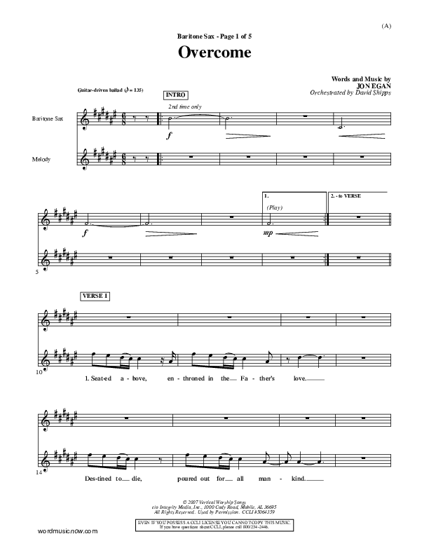 Overcome Bari Sax (Jon Egan)