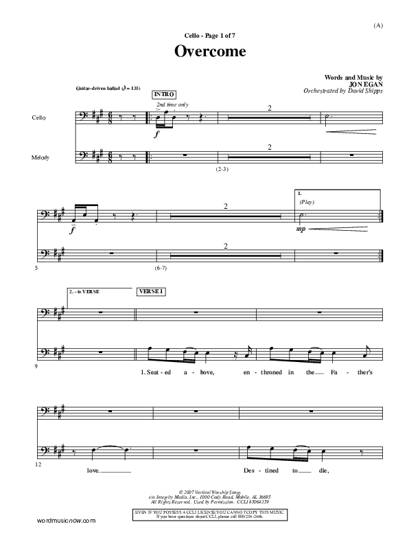 Overcome Cello (Jon Egan)