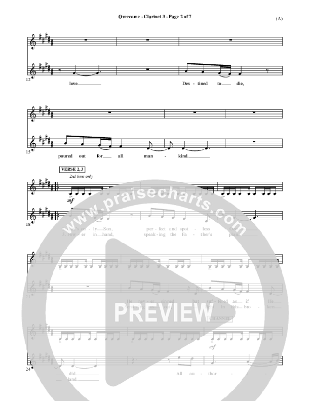 Overcome Clarinet 3 (Jon Egan)