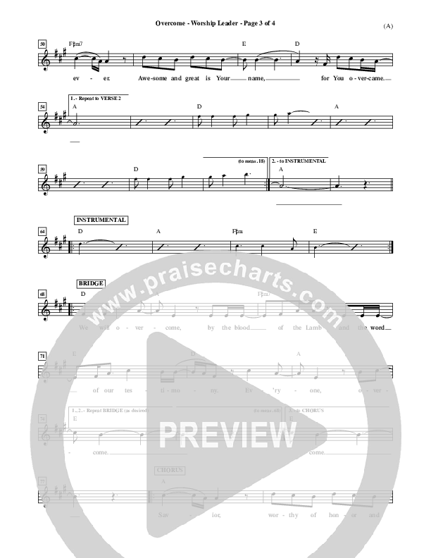 Overcome Lead Sheet (Jon Egan)