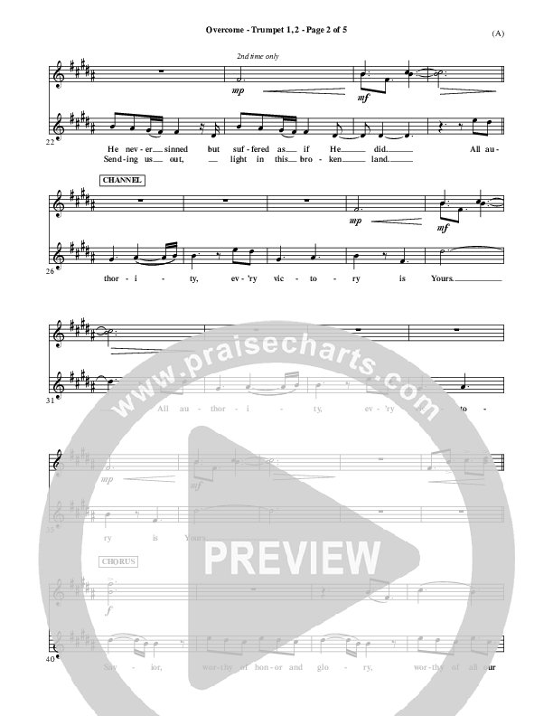 Overcome Trumpet 1,2 (Jon Egan)