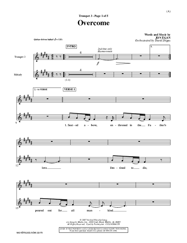 Overcome Trumpet 3 (Jon Egan)