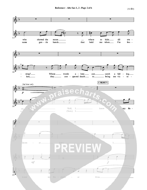 Redeemer Alto Sax 1/2 (Nicole C. Mullen)