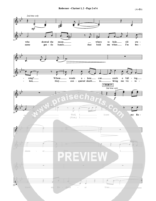 Redeemer Clarinet 1/2 (Nicole C. Mullen)