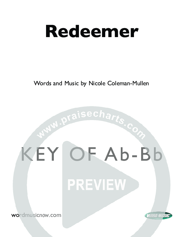 Redeemer Cover Sheet (Nicole C. Mullen)
