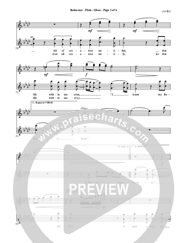 Redeemer Flute/Oboe (Nicole C. Mullen)