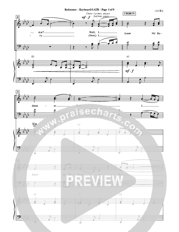 Redeemer Lead Sheet (Nicole C. Mullen)