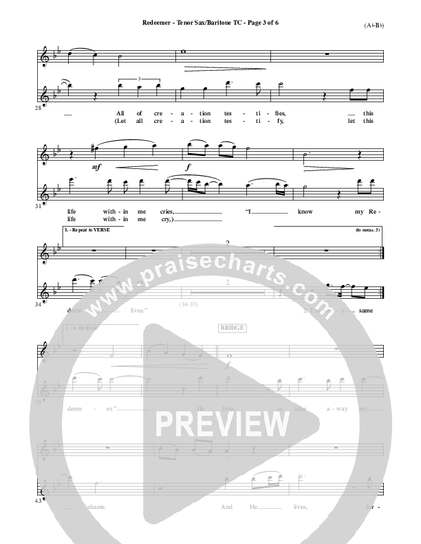 Redeemer Tenor Sax/Baritone T.C. (Nicole C. Mullen)