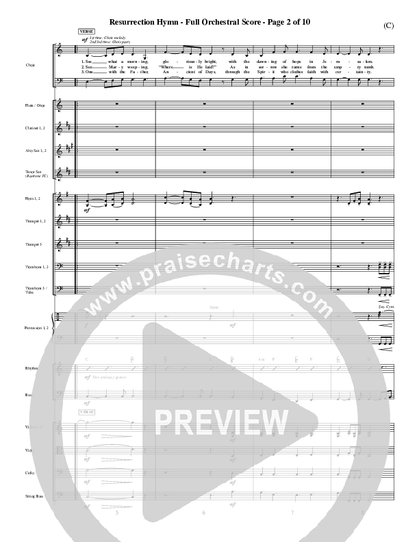 Resurrection Hymn Conductor's Score (Keith & Kristyn Getty)