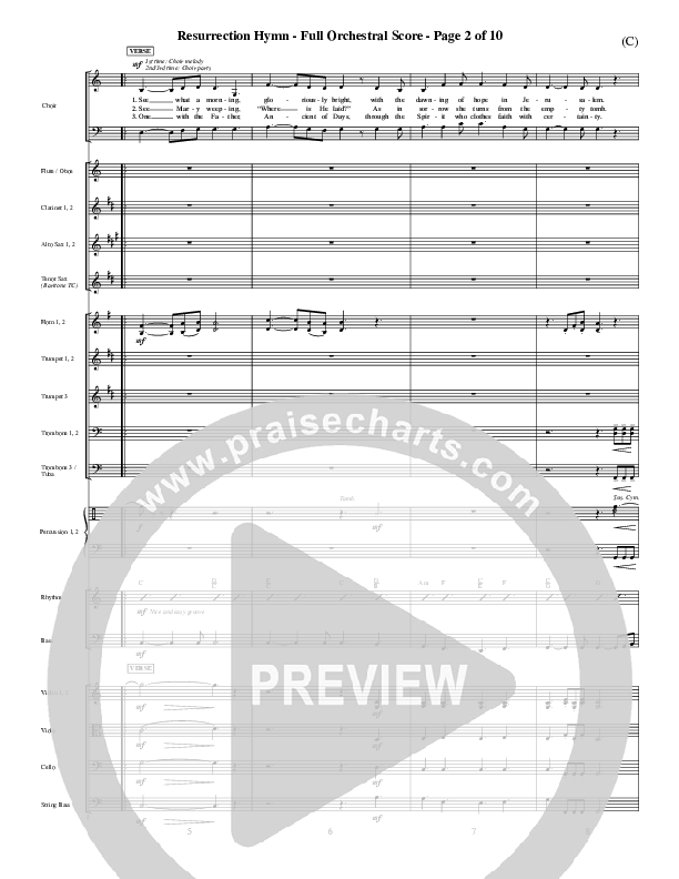 Resurrection Hymn Conductor's Score (Keith & Kristyn Getty)