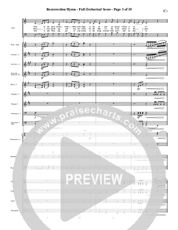 Resurrection Hymn Conductor's Score (Keith & Kristyn Getty)