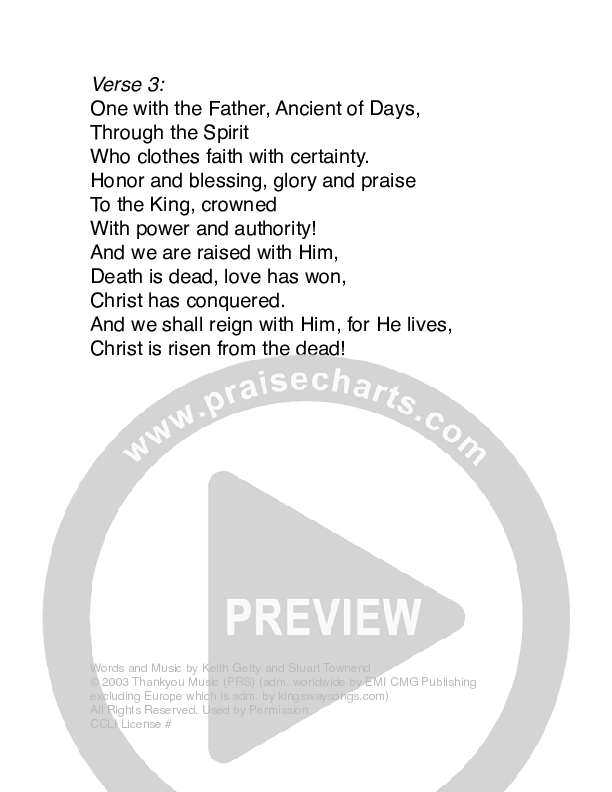 Resurrection Hymn Lyrics (Keith & Kristyn Getty)