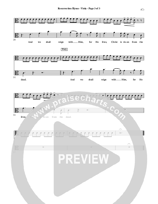 Resurrection Hymn Viola (Keith & Kristyn Getty)