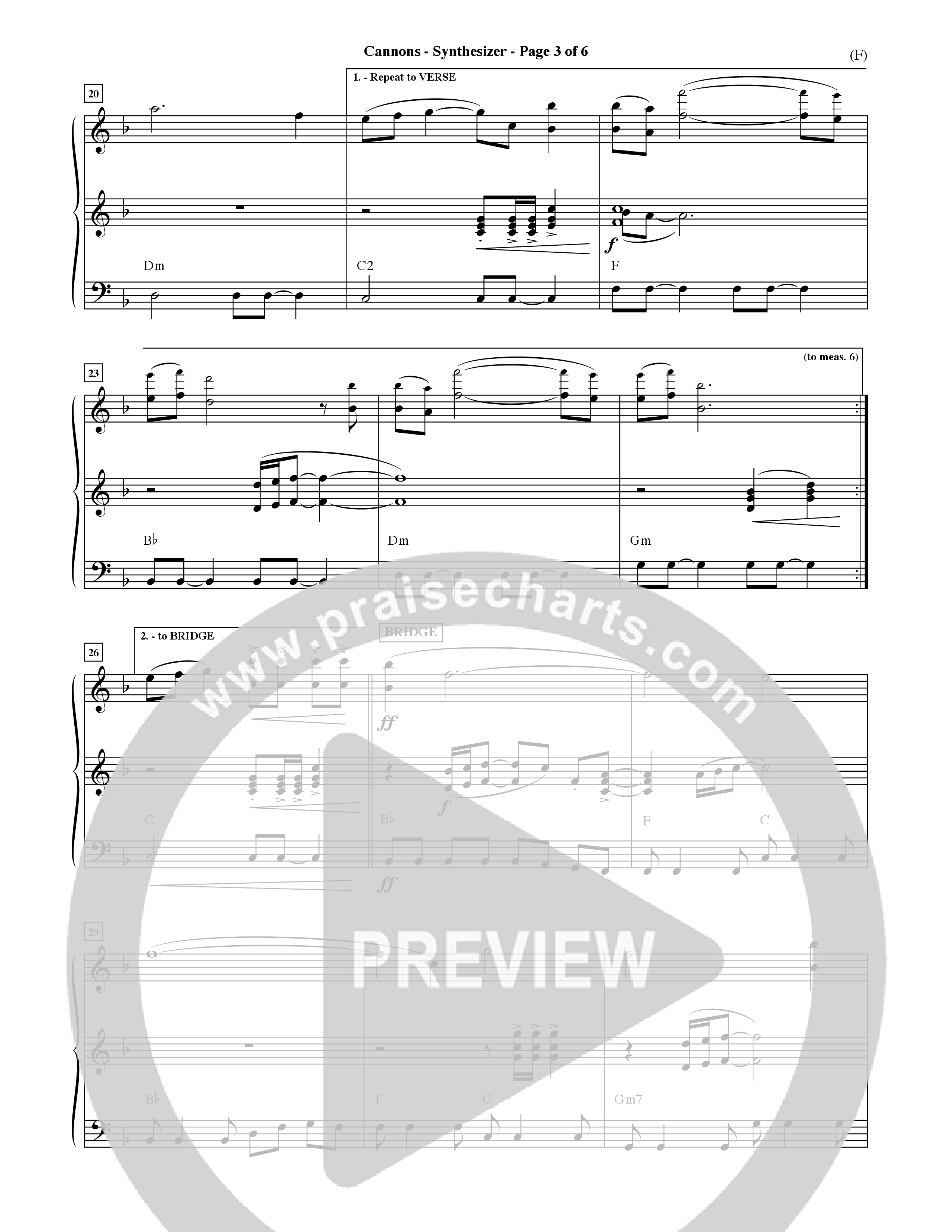 Cannons (Choral Anthem SATB) Synth (Word Music Choral / Orch. David Shipps)