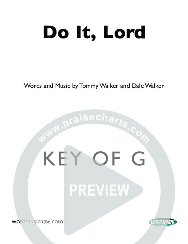 Do It Lord Orchestration (Tommy Walker)