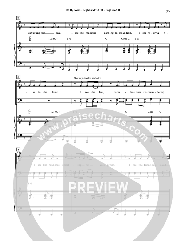 Do It Lord Piano/Vocal Pack (Tommy Walker)