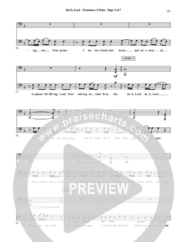 Do It Lord Trombone 3/Tuba (Tommy Walker)