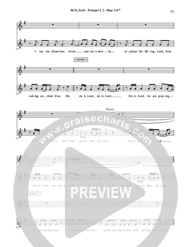 Do It Lord Trumpet 1,2 (Tommy Walker)