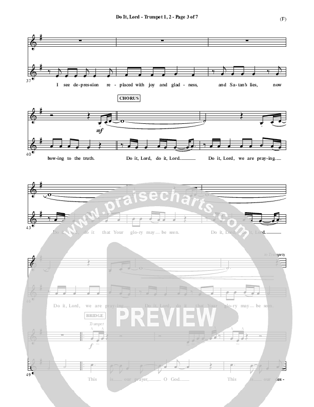 Do It Lord Trumpet 1,2 (Tommy Walker)