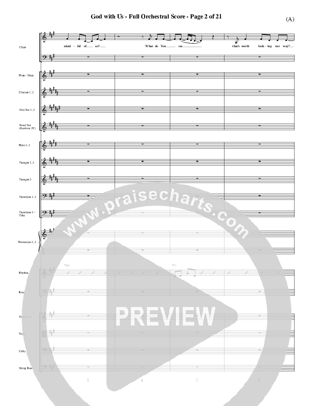 God With Us Conductor's Score (MercyMe)