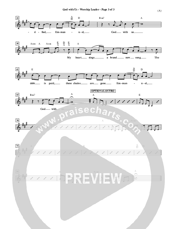 God With Us Lead Sheet (MercyMe)
