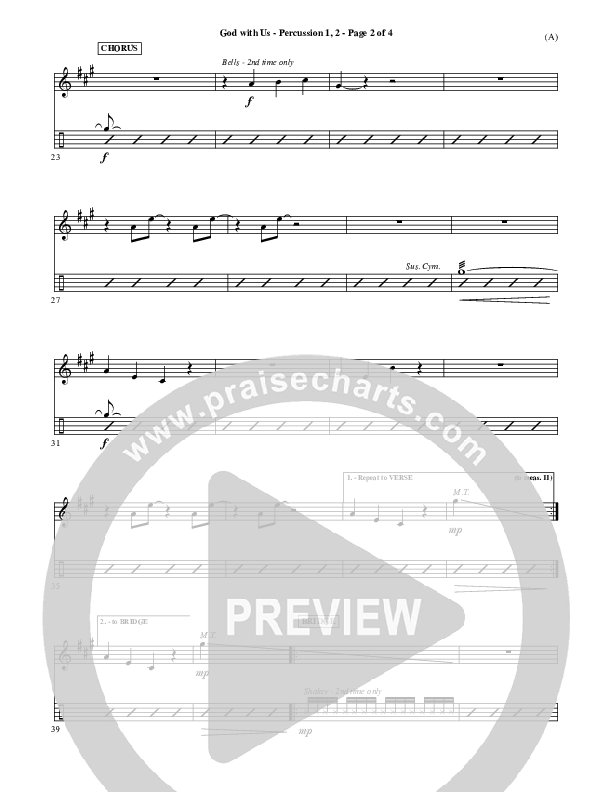 God With Us Percussion 1/2 (MercyMe)