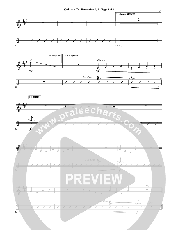 God With Us Percussion 1/2 (MercyMe)