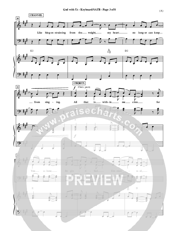 God With Us Piano/Vocal (SATB) (MercyMe)