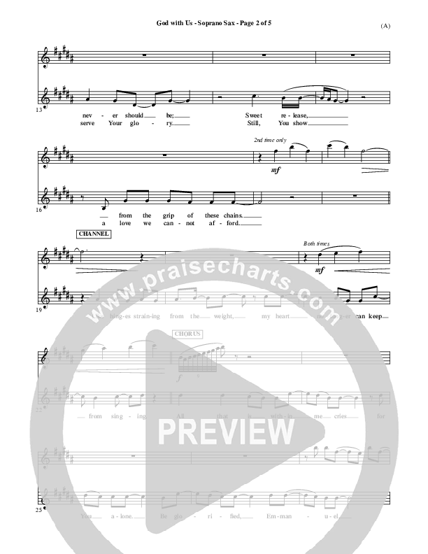 God With Us Soprano Sax (MercyMe)