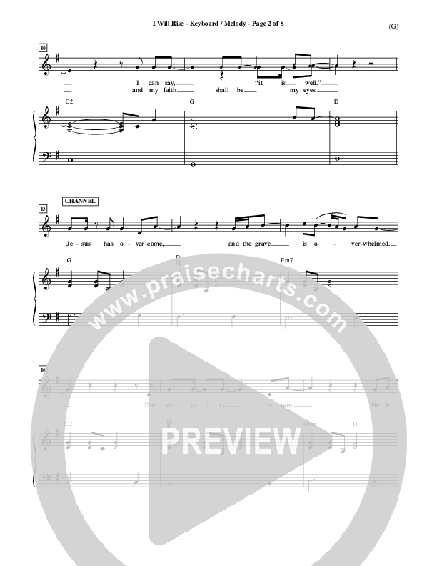 I Will Rise Piano/Vocal (Chris Tomlin)