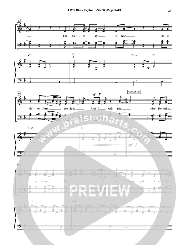 I Will Rise Piano/Vocal Pack (Chris Tomlin)