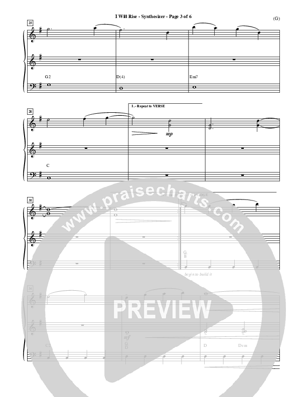 I Will Rise Synth (Chris Tomlin)